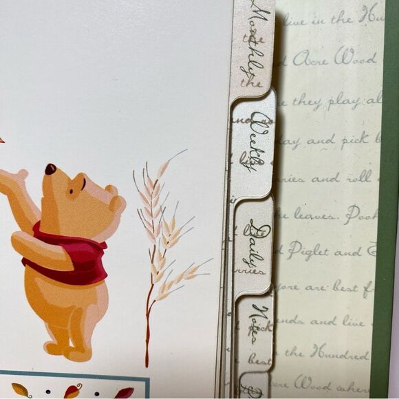 Winnie the Pooh 6-ring Daytimer Daily Weekly Monthly Project Notes Addresses NEW - Picture 6 of 9